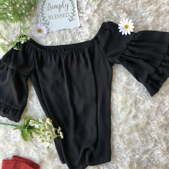 TWO PEASANT SIZE MEDIUM BLOUSES 100%polyester - Picture 5 of 8